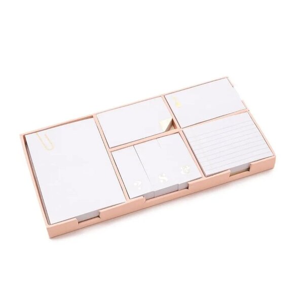 Kate Spade New York Huelga De La Mujer Oro Women's Sticky Note Set - Pink - Picture 1 of 6